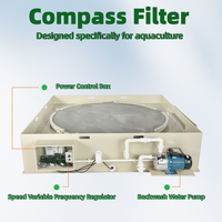 Koi Pond Filtre à tambour Alimentation par gravité Tilapia Fish Farm Système de filtration de l'eau Tamis d'aquaculture Filtre à tamis pour étang
