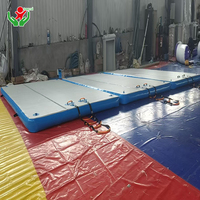 Plateforme flottante gonflable sur mesure en PVC de qualité commerciale, île flottante, quai, tapis d'air pour yacht, ponton de divertissement