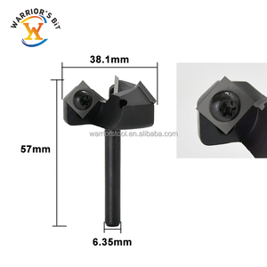 Warrior's Bit Lame remplaçable Mèche de rabotage Face End <span class=keywords><strong>Fraise</strong></span> Insert Spoilboard Style CNC Surfaçage Routeur Bits pour bois - Product Image 1