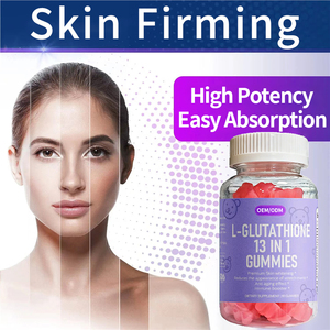 OEM ODM Aufhellende Antioxidative Glutathion & Meereskollagen Vitamin C Schönheits-Hautpflege Vegane Erwachsenen-Gummibärchen Nahrungsergänzung - Product Image 3