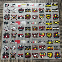 Vêtements en T-shirts personnalisés pour équipes de football américain, avec impression par transfert thermique, imperméables, lavables, en plastisol PVC et dessins animés PET, vente en gros