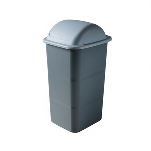 Recycling <b>Bin</b> 24 Lt <b>Grey</b> Plastic Waste Container For Indoor Use - Product Image 3