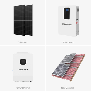 Système solaire hors réseau 10KW 3KW 5KW / Kit solaire domestique 3000W 5000W 10KW 8KW 6KW Batterie au plomb-acide ou au lithium - Product Image 2