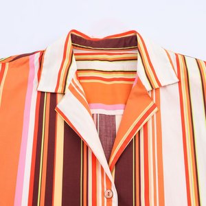 SHENZHU Wanita 2025 Musim Panas Seri Fashion Chic Baru Blus Gaya Piyama Vintage Lengan Panjang Kemeja Wanita Blusas Atasan Chic - Product Image 4