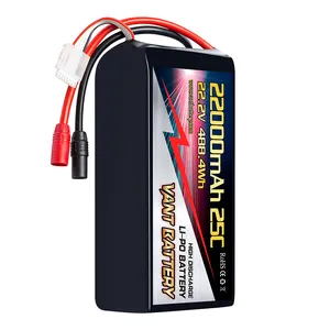 VANT light 6S baterai lipo 22000MAH 25C 22.2V, untuk pertanian UAV pesawat drone Multicopter