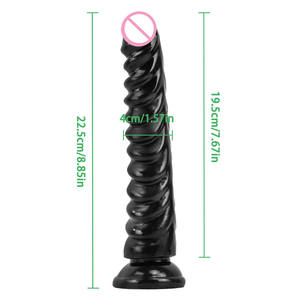 Juguetes sexuales femeninos realistas de PVC de 8,85 pulgadas al por mayor, Consolador de pene grande multicolor suave para masturbación de mujeres - Product Image 5