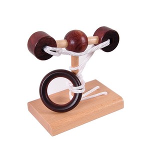 Jeu de Puzzle classique à <span class=keywords><strong>corde</strong></span> en <span class=keywords><strong>bois</strong></span>, Puzzle à anneaux, Solution de <span class=keywords><strong>corde</strong></span> pour adultes/enfants, jouets éducatifs, jouets de déverrouillage - Product Image 5