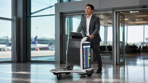 Carrello Portabagagli Aeroportuale a Tre Schermi Dotato di <span class=keywords><strong>Intelligenza</strong></span> Artificiale per Assistere i Passeggeri - Product Image 4