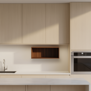 Mueble de Cocina Modular con Compartimento Abierto 110x55x40 Blanco Brillante, Unidad de Almacenamiento - Product Image 3