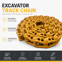9W9354 878811 964301 Ensemble de chaîne de chenille pour excavatrice Caterpillar E320 320B 320C 320D, Groupe de maillons de chenille, Pièces de train de roulement