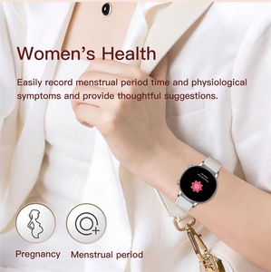 MK96 Smart Watch with Leather Strap for Women 1.32" AMOLED Heart Rate Blood Oxygen IP68 Waterproof BT Call Luxury Health Tracker - Product Image 4