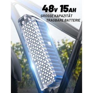 Bicicleta eléctrica de montaña EU Stock Duotts C29 48v 15ah, bicicleta eléctrica todoterreno con neumáticos gruesos, entrega de bicicleta eléctrica, Fatbike eléctrica. - Product Image 2