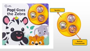 <span class=keywords><strong>Libro</strong></span> Sonoro Personalizzato con <span class=keywords><strong>Tre</strong></span> Pulsanti a Pressione per l'Apprendimento Elettronico dei Bambini - Product Image 2