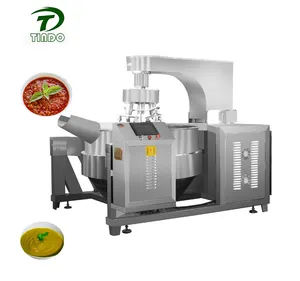 Automatic Double Jacketed Stirring Cooking Pot Machine SS304 Electric Heating Cooking Mixer Gas Stir Frying Cooker