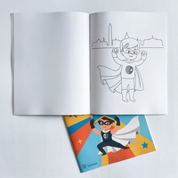 Vente en gros de livre d'autocollants imprimés personnalisés livre à couverture souple livre de poche scolaire cahier d'exercices à couverture souple pour étudiants