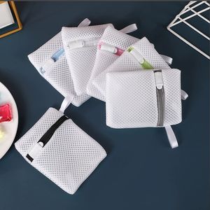 10*10cmミニサイズ小サイズ厚い洗濯メッシュバッグ水槽用ボールフィルターメディアバッグ水処理用 - Product Image 4