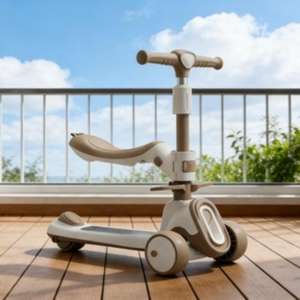 Nouvelle <span class=keywords><strong>trottinette</strong></span> pliable en alliage à 3 roues avec siège pour bébés, <span class=keywords><strong>trottinette</strong></span> multifonctionnelle pour enfants, garçons et filles - Product Image 4