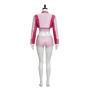 Conjunto de traje de carreras de princesa Brigitte, disfraz de Cosplay rosa para juego de rol de Anime - Product Image 5