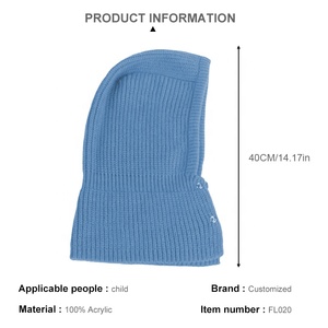 Couvre-visage d'hiver en tricot personnalisé pour <span class=keywords><strong>bébé</strong></span> cagoule pour enfants mignon fabricant yeux ouverts masques de <span class=keywords><strong>ski</strong></span> colorés - Product Image 6