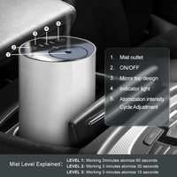 Diffuseur d'huiles essentielles portable USB sans eau pour la maison, l'hôtel, la voiture et l'usage domestique - Purificateur d'air électrique rechargeable