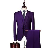 Costume Homme Slim Fit 3 Pièces Blazer Pantalon Mariage Turc pour Homme