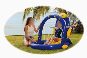 Piscine gonflable pour enfants de haute qualité, portable, d'été, pour l'extérieur, en PVC, avec <span class=keywords><strong>toboggan</strong></span>, épaisseur 5 mm, marque WATERHAN, garantie 1 an - Product Image 3