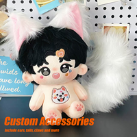 Poupée en coton anime personnalisée, jouet en peluche, figurine kawaii rembourrée avec tenue, boîte mystère, vente en gros, collection de cadeaux OEM