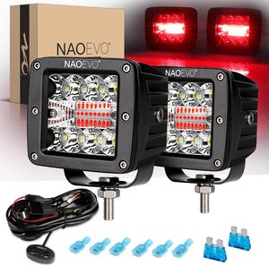 Luz de Trabajo LED NAO de 3 Pulgadas, 12V 24V, IP68 Impermeable, 120W Súper Brillante, Todoterreno <span class=keywords><strong>4X4</strong></span>, Land Cruiser, SUV, Camioneta, ATV, Barra - Product Image 1