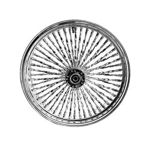 Cerchi Moto Cromati a Finitura Specchio con Raggi Intrecciati, Opzioni 40/48/50/52/80 Raggi, per Harley Davidson - Product Image 2
