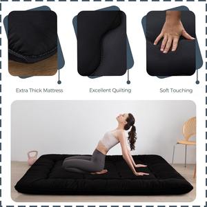 Materasso Futon Ultra Spesso Trapuntato in Memory Foam con Imbottitura in Schiuma Sminuzzata Divano Letto per Adulti - Product Image 5