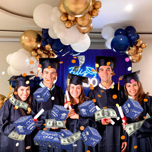 Tốt nghiệp quà tặng bất ngờ hộp giấy nổ cho tiền 10 pcs GRAD Pop ra gấp thư bị trả lại tiền Quà Tặng hộp giấy với Confetti - Product Image 5