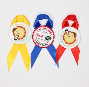 3 英寸玫瑰花 75毫米丝带胸针徽章材料套装，DIY 按钮制作材料，用于庆祝使用 - Product Image 2