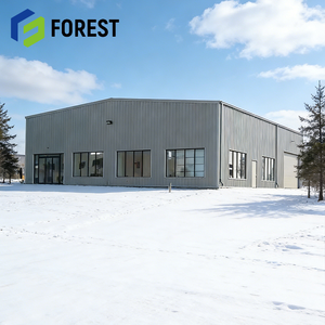 Bâtiment d'usine de fabrication robuste au Canada avec panneaux sandwich, entrepôt commercial en acier en Indonésie, poutre en H, grande portée en France - Product Image 1