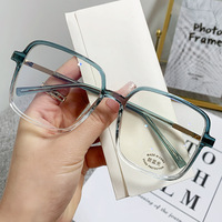 Lunettes anti-lumière bleue rectangulaires, monture pleine couleur unie, fabriquées en Chine, légères, unisexes, pour adultes