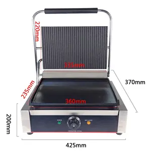 2024 New Design Aluminum Easily Cleaned Sandwich Maker Bread Panini Grill Electric Press Grill Contact Grill Machine