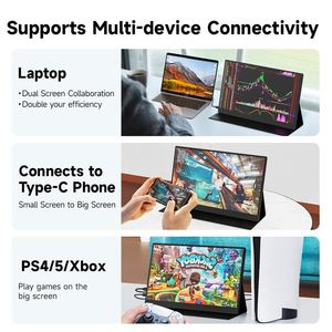 15.6 pouces Ips 1920*1080p Smart Extender moniteur tactile supplémentaire Compatible moniteur <span class=keywords><strong>Portable</strong></span> pour Smartphone Mobile ordinateur <span class=keywords><strong>portable</strong></span> - Product Image 4