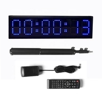 Jhering Timer elektronik 6 Digit 4 inci, aktivitas olahraga dengan Remote IR