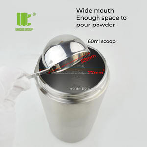 Vaso Mezclador de Proteínas Metálico, Contenedor de Acero Inoxidable para Polvo, Cuchara Medidora, Set de Nutrición y Fitness, Hermético y a Prueba de Fugas para Viajes - Product Image 6