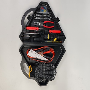 Kit de Primeros Auxilios para Auto, Asistencia en Carretera, Kit de Seguridad de Emergencia para Automóvil con Cables de Arranque - Product Image 1