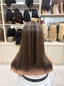 Pelucas chinas al por mayor con encaje frontal HD, cabello virgen pre-arrancado, línea de cabello natural, sin pegamento, transparente, transpirable, tamaño pequeño - Product Image 1