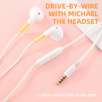 Écouteurs filaires intra-auriculaires pour enfants, motif donut mignon, avec microphone, chipset JL, étanches IPX-1, étui de rangement inclus