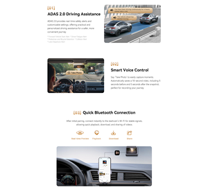Dddpai Z60 Pro 4K <span class=keywords><strong>Dash</strong></span> <span class=keywords><strong>Cam</strong></span> Ống Kính Kép Android LCD Màn Hình Cảm Ứng Video Recorder Mini Xách Tay Với Tầm Nhìn Ban Đêm Định Dạng H.264 - Product Image 6