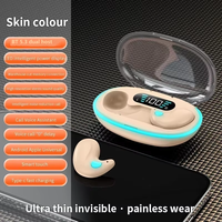 X55 Écouteurs Sans Fil TWS Bluetooth 5.3 Casque Audio Oreillettes Discrètes IPX7 Étanche Réduction de Bruit Sport Invisible Sommeil