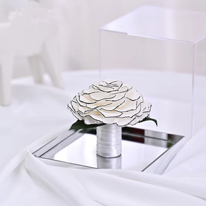 Miroir fleur éternelle rose géante acrylique boîte-cadeau décoration cadeau pour amis sur les festivals - Product Image 2