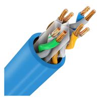 Kabel Ethernet Cat6 UTP 24AWG Tembaga Murni Solid 4 Pasangan 8 Inti 250MHz 1000Mbps Gigabit 305m 1000ft Kabel Panel Patch TIA Lead