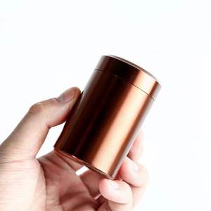 Высококачественная портативная канистра из алюминиевого сплава, небольшой металлический ящик для хранения для кухни, герметичный контейнер для травяных продуктов для чая, чая, настоев - Product Image 4