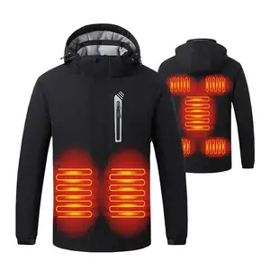 8 Wärmezonen USB-Aufladung Heizung leichte Heizung Herrenwärmende Mäntel beheizte Jacke Hoodie Mantel