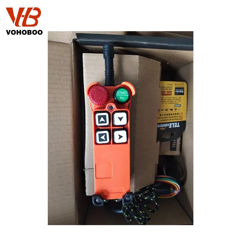 VOHOBOO marque F21-4D télécommande radio industrielle AC / DC contrôle universel sans fil pour le contrôle de la grue