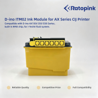 Módulo de Tinta Ratopink ITM02 Compatible con Impresoras CIJ Domino AX 150i/350i/550i con Chip RFID, Sistema de Fluido I-TechX, Nuevo