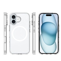 Fabrication de coques de téléphone personnalisées, coque transparente anti-jaunissement, antichoc, coque mobile PC 2.0 pour iPhone 15 Pro Max 16